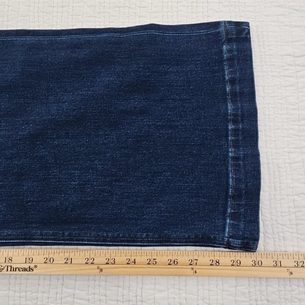 J. Crew Classic Wide-Leg Jeans Women's 34 (W37 x L30) Dark Wash NEW NWT Stretch - Picture 6 of 16